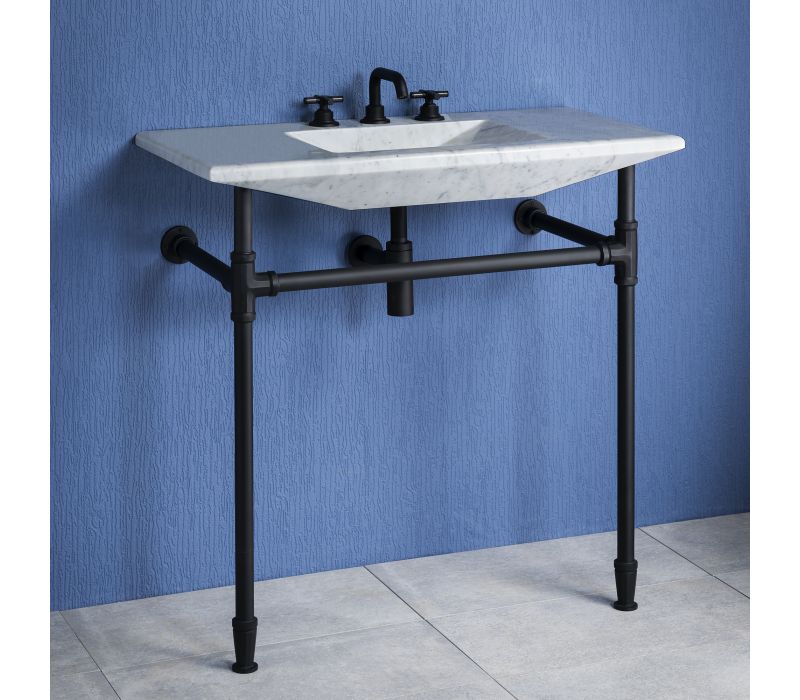 Cortina Console Sink with Elemental Facet Legs